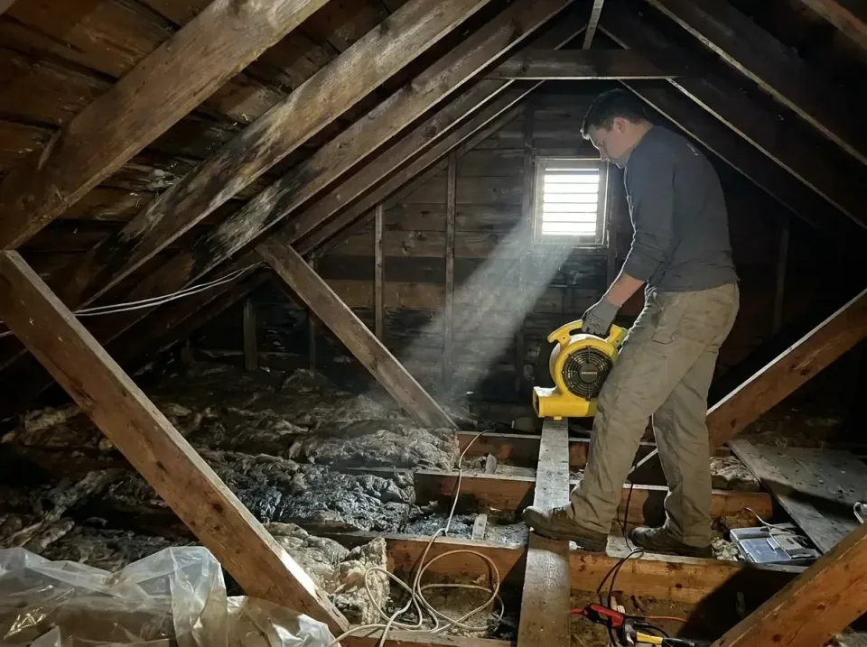 attic-water-damage-drying-proc-007 — frequently asked questions, Emergency Water Extraction & 24/7 Flood Response in Riverto…